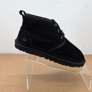 UGG Neumel Black Suede Sheepskin Chukka Ankle Boots Shoes Size US 8 Men